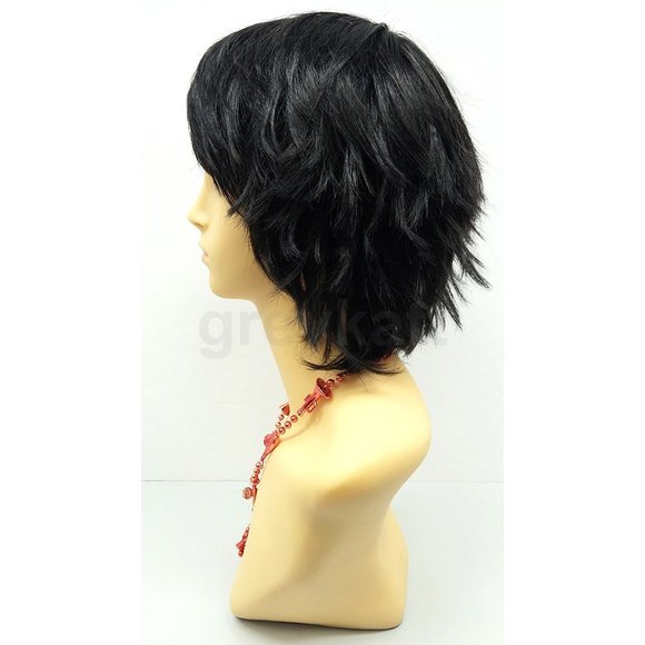 Black short shag pixie wig - Picture 2 of 5